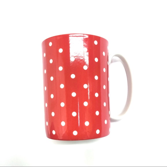 Kate Spade Lenox Larabee Dot Red Coffee Mug - Picture 1 of 4